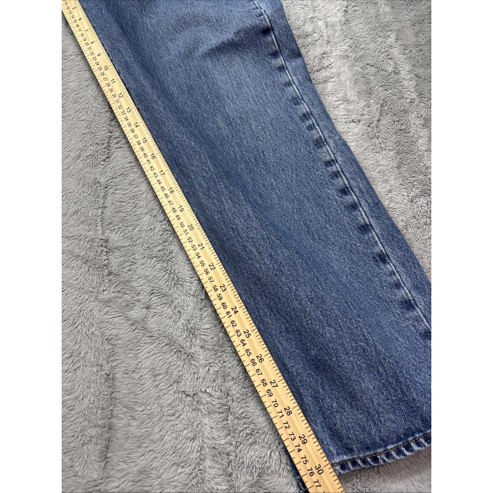 Medium-Dark‎ Wash Buttonfly Levi's 501 Jeans 38x32 - Picture 3 of 9